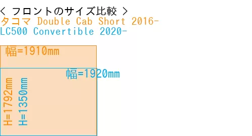 #タコマ Double Cab Short 2016- + LC500 Convertible 2020-